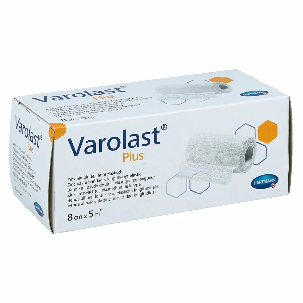 VAROLAST Plus Opaska z Pastą Cynkową, Szary, 13.8 x 5.2 x 5 cm