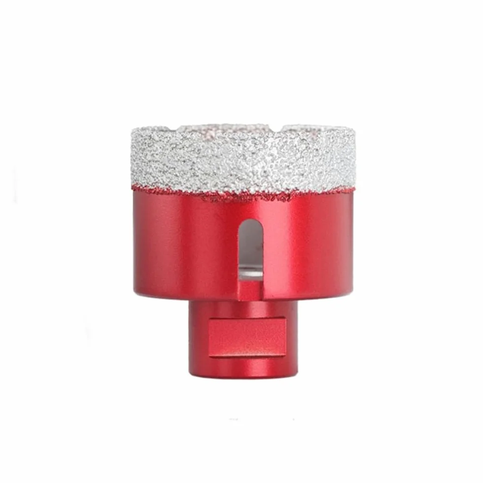 Diamentowa korona wiertnicza, gwint M14, lutowane próżniowo diamentowe wiertło rdzeniowe do płytek porcelanowych, granitu, marmuru, 6-80 mm (42 mm)