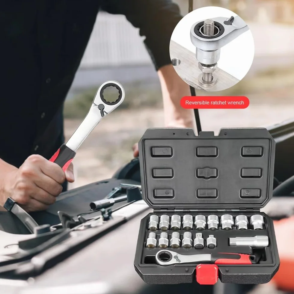Zestaw ?dzi mechanicznych do konserwacji pojazdu zestaw kluczy nasadowych z grzechotk? panel elektryczny praca zesp�? silnika hydraulika