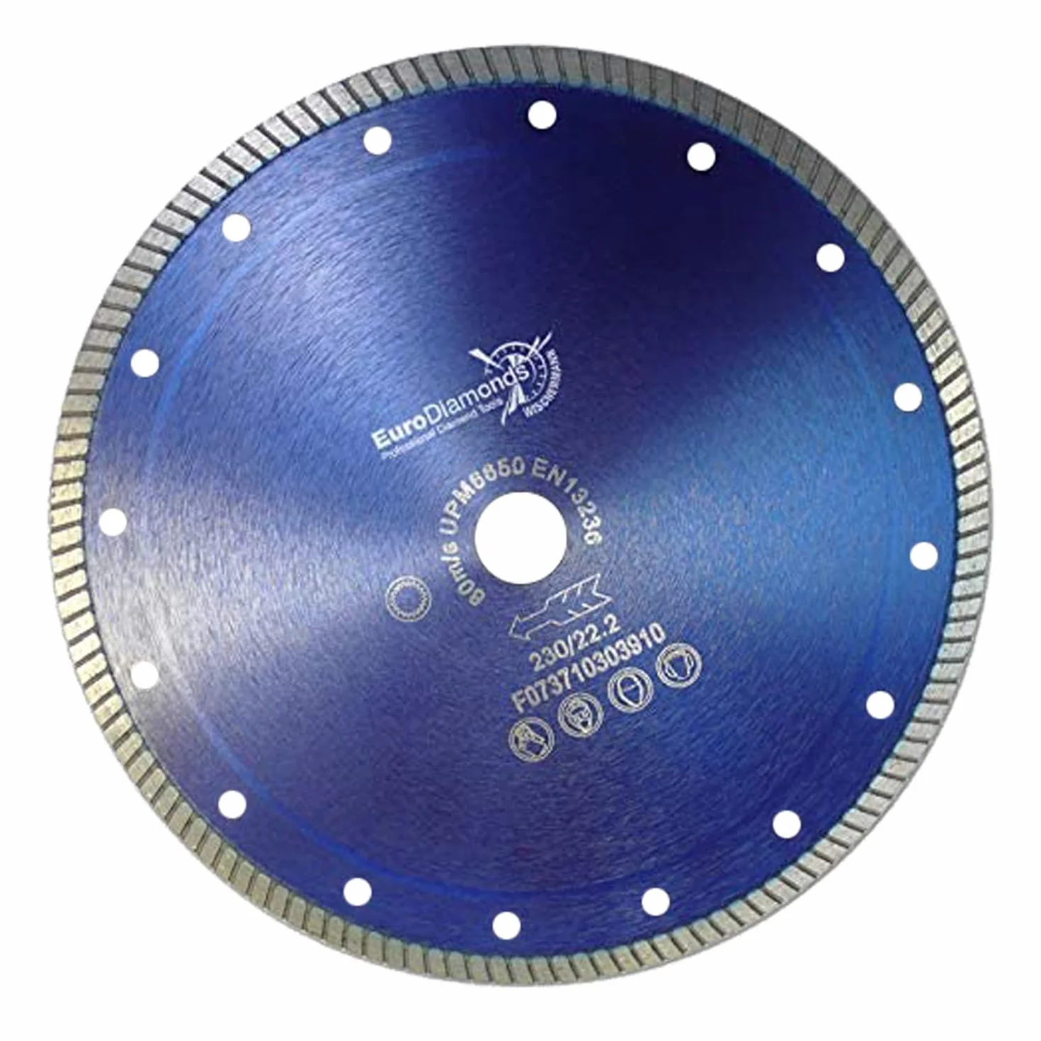 Diamentowa tarcza do cięcia płytek 230 mm | tarcza do cięcia płytek z turbo krawędzią tnącą | do cięcia płytek, ceramiki, gresu, klinkieru, dachówek i cegieł glinianych