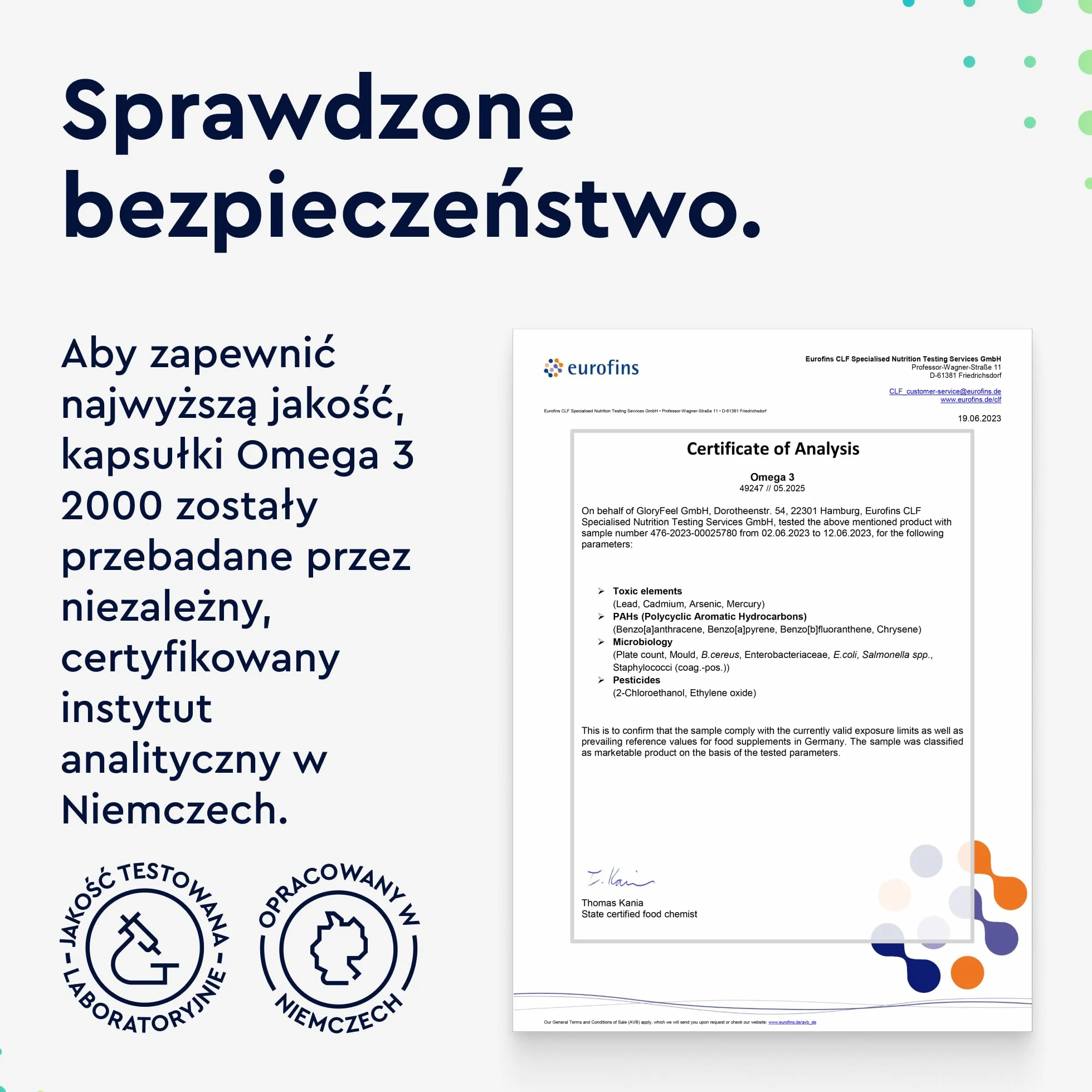 Omega 3 Kapsułki 2000mg Oleju Rybnego EPA 1000mg DHA 500mg Kwasy Tłuszczowe Anchois