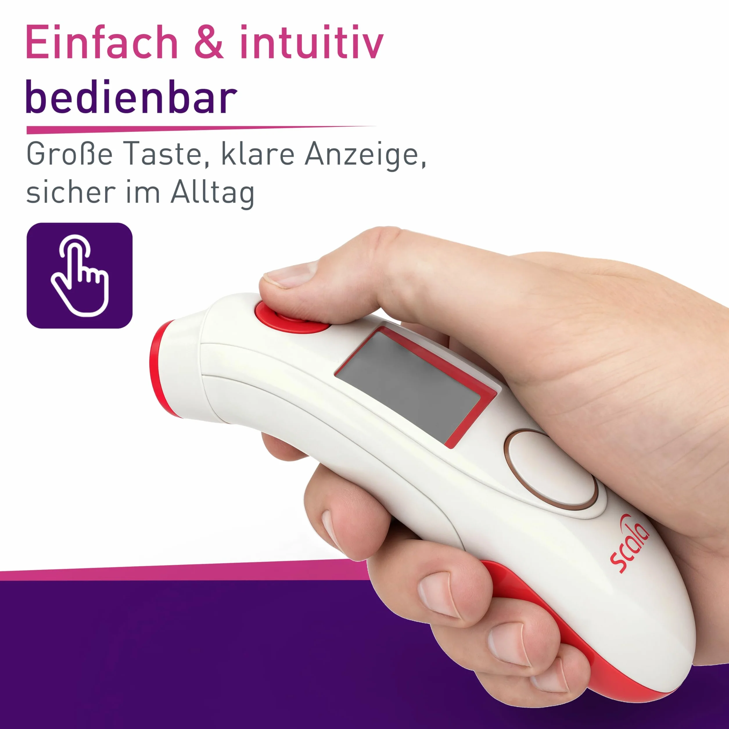 Cyfrowy termometr na podczerwień SC 8360 NFC Top Speed Night z alarmem gorączki i pamięcią danych przez aplikację
