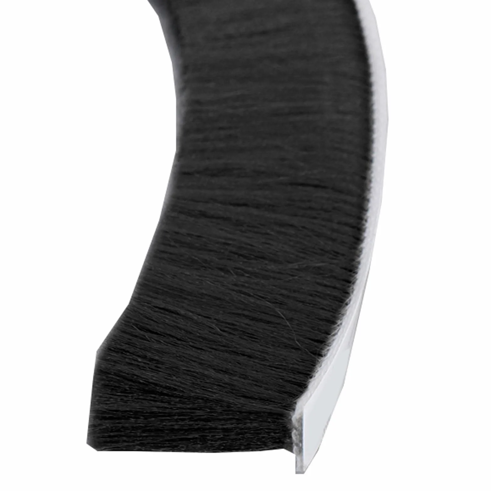 Uszczelka drzwi do usuwania pogody z okna, Samoprzylepna szczotka do okien drzwiowych Taśma uszczelniająca pogodowa Szary Czarny 9X(5-23) mm 10M(Black,9 * 23mm*10M)