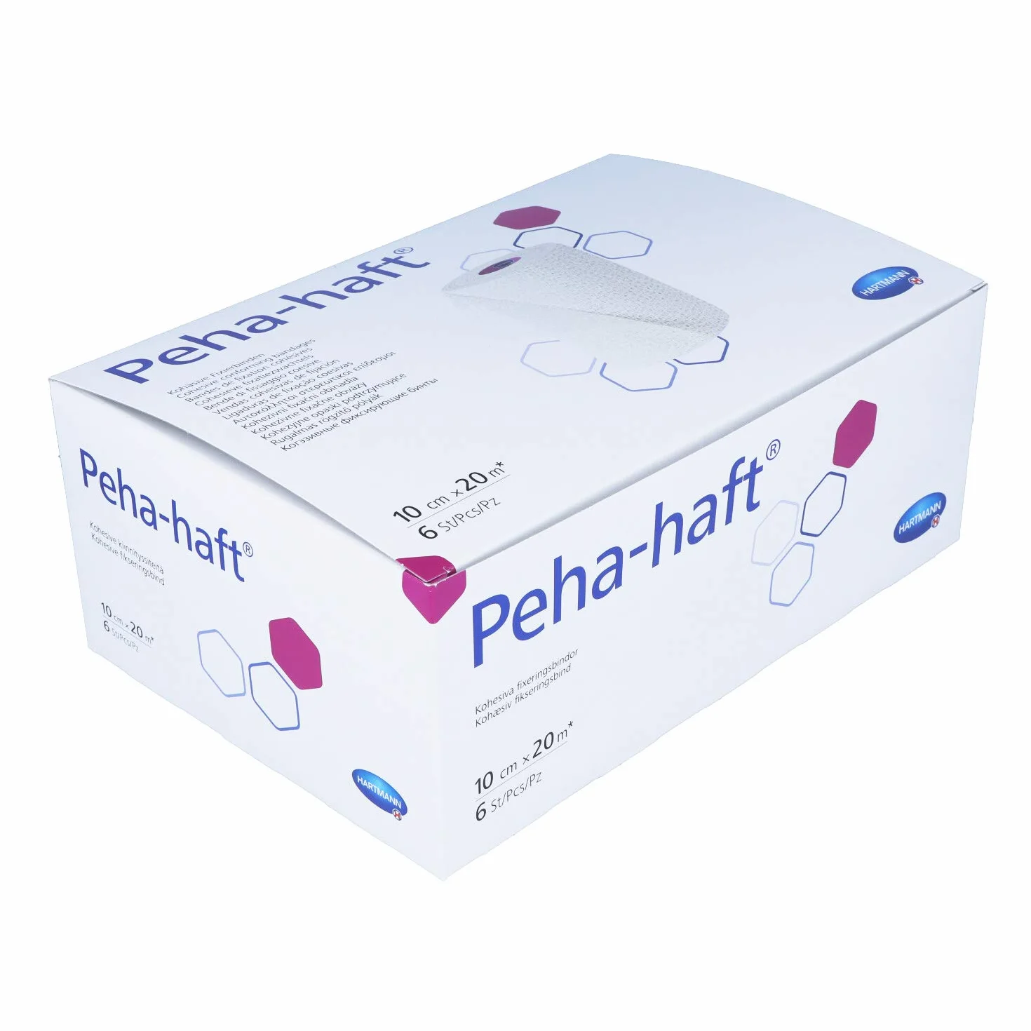 Hartmann Peha Haft Bezlateksowa taśma mocująca 20 m x 10 cm 6 szt