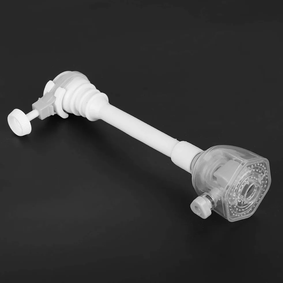 Przedłużka do kranu Regulowana, bryzgoszczelna, obrotowa dysza oszczędzająca wodę w kuchni, zawór filtrujący, szary 18cm