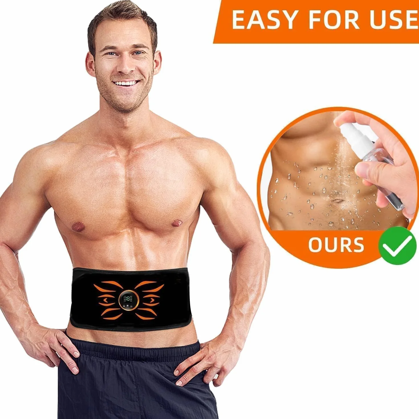 Elektrostymulator mięśni EMS ABS Trainer ramię noga talia pośladki