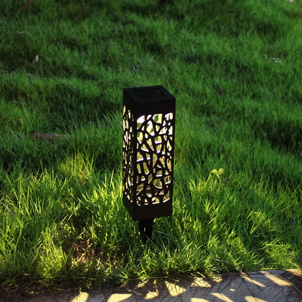 6 lamp solarnych na zewnątrz, wodoodporne lampy ogrodowe, IP65, zewnętrzne lampy słupkowe, na biurko, patio, ogród, krajobraz, trawnik, latarnia, oświetlenie
