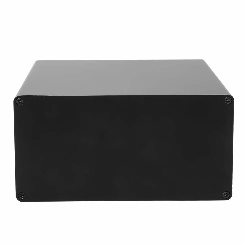 Aluminiowa skrzynka elektryczna projektowy, puszkę rozgałęźną, aluminiową elektroniczną skrzynkę projektowy obudowę podzieloną DIY, matową czarną PCB rozpraszającą ciepło, obudowę 80 x 160 x 170 mm