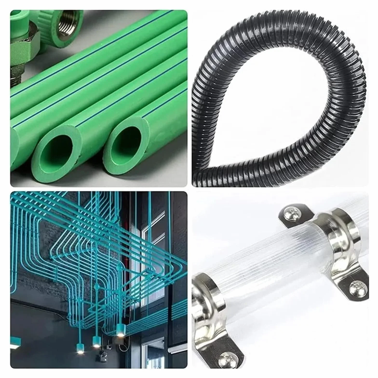 50 sztuk zaciski kablowe ze stali nierdzewnej pasek z dwoma otworami wspornik U sztywny pasek rurowy metalowy zacisk zaciski napinające Heavy Duty M5-M140(M140-50pcs)