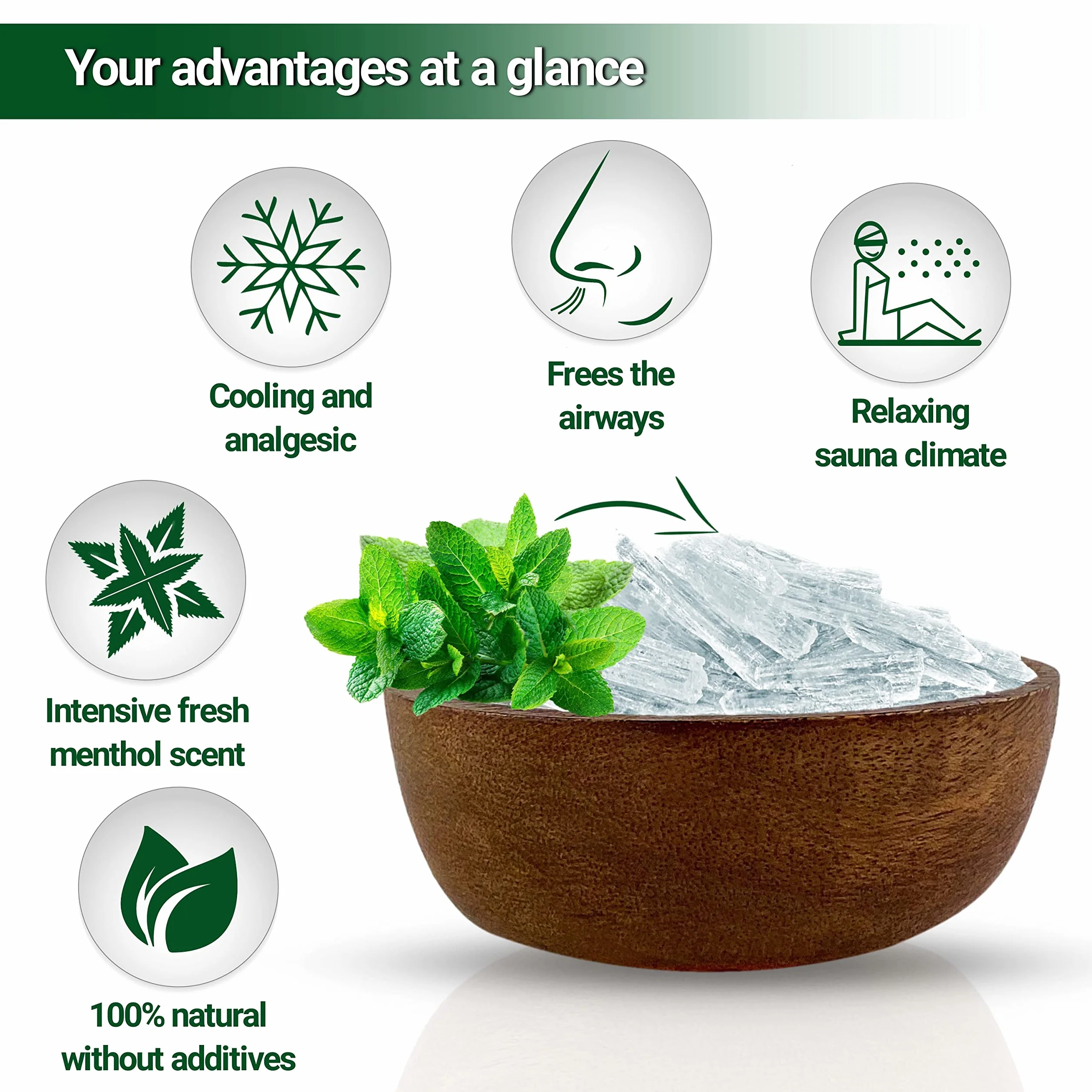 NORDHOLZ® Menthol Crystals 50 g do sauny 100% olejek miętowy