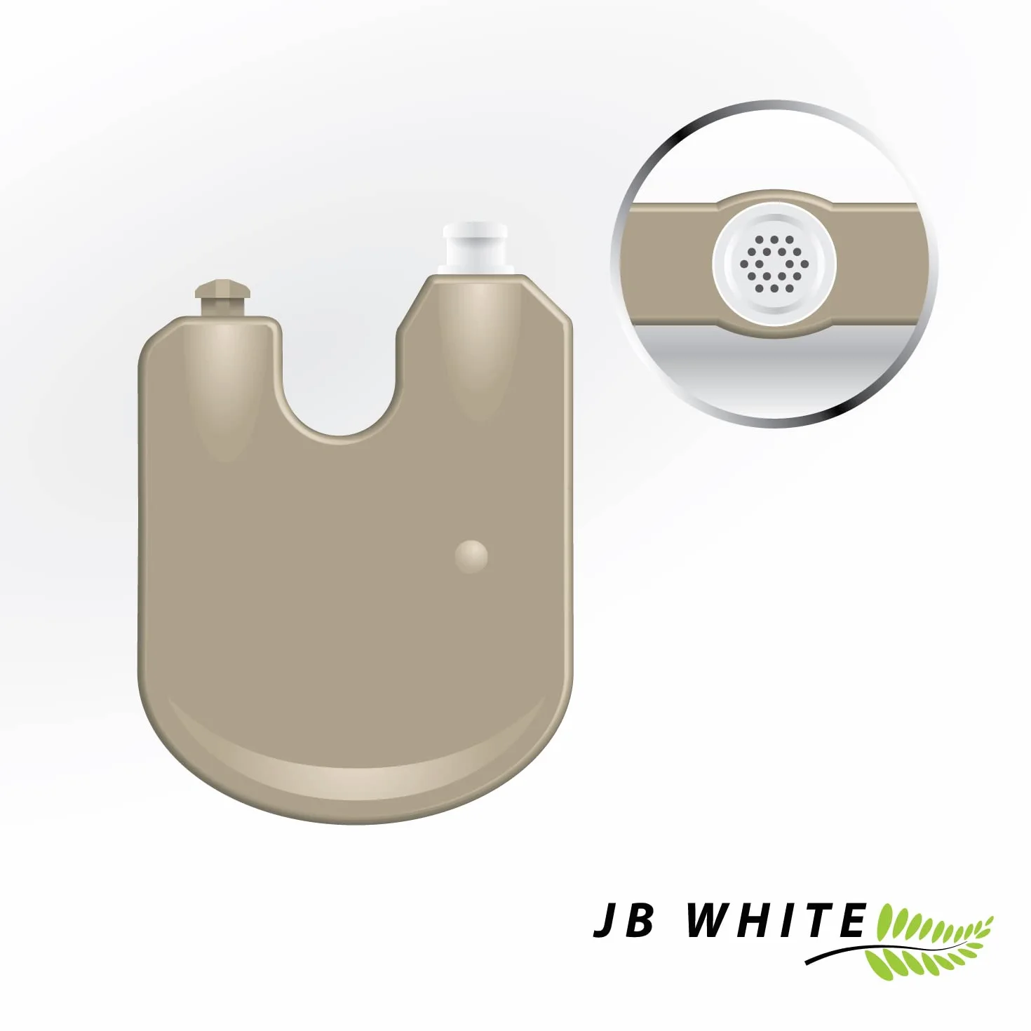 JB White 6 sztuk filtrów ProWax do aparatów słuchowych, odpowiednie dla głośników Oticon i Bernafon, 1 x dozownik z 6 narzędziami i 6 filtrami, szary