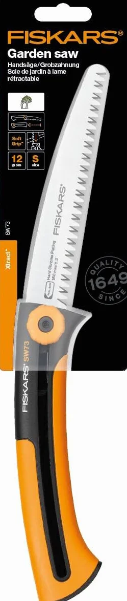 Fiskars Xtract Piła do Gałęzi, Czarny/Pomarańczowy, 16 cm