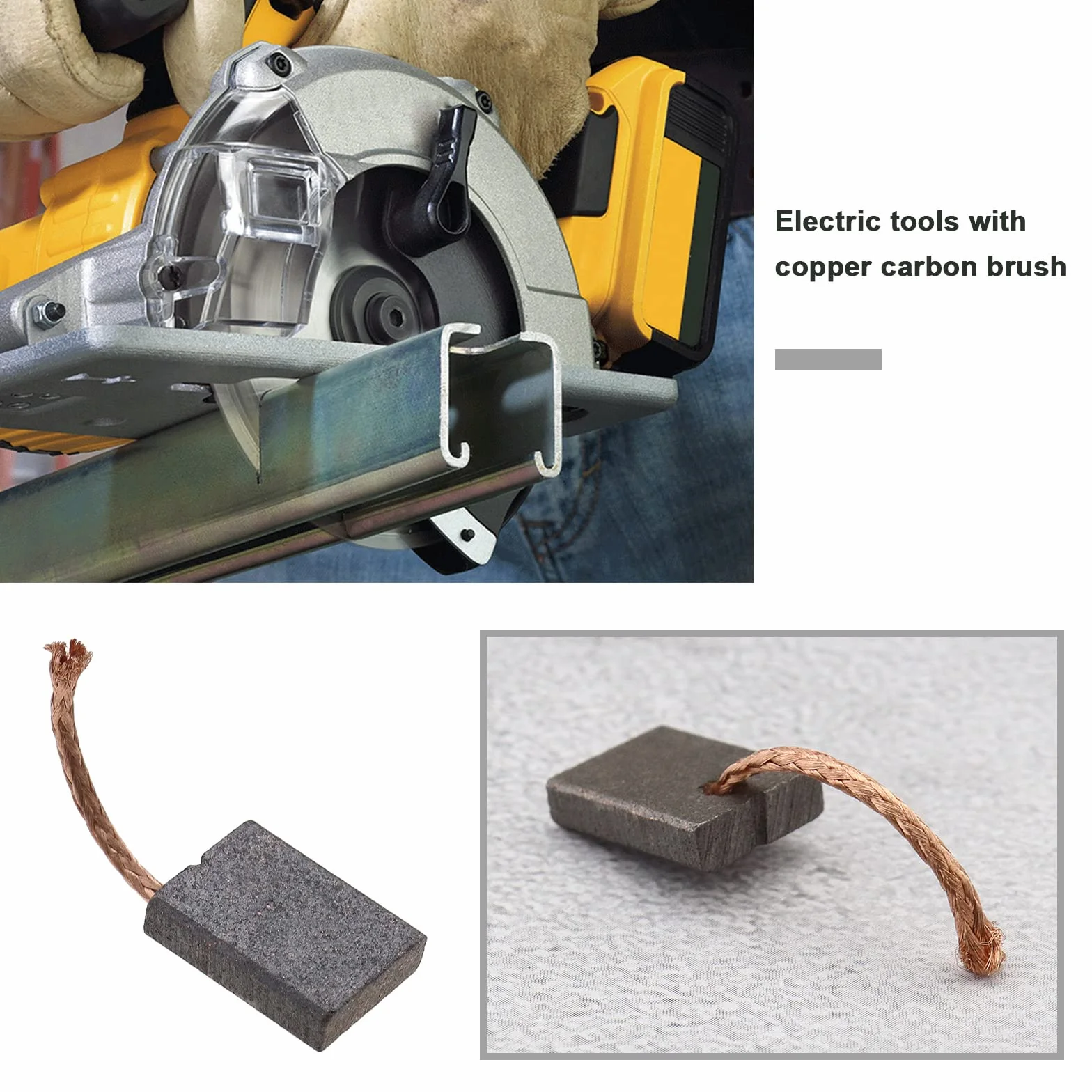 OTOTEC 4 sztuki zamiennych szczotek węglowych do elektronarzędzi kompatybilnych z Dewalt DCG412 DCS373 DCS380 DCS387 DCS365 DCS391 szczotkami węglowymi do elektronarzędzi