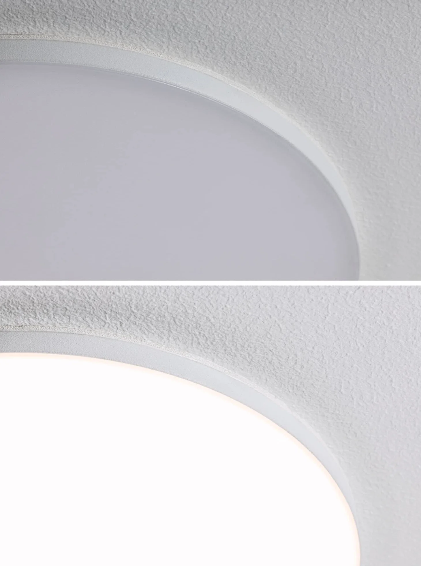 Paulmann 79939 LED panel wpuszczany Veluna VariFit Edge 120 mm okrągły, ciepłobiały, biały, tw. sztuczne, system oświetleniowy 3000 K