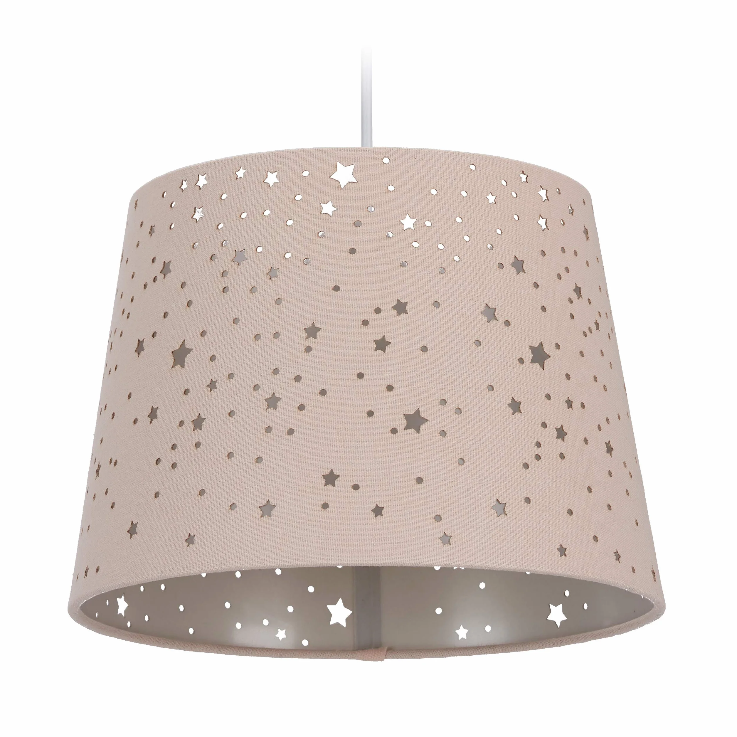 Relaxdays lampa dziecięca gwiazdki wisząca E27 różowa