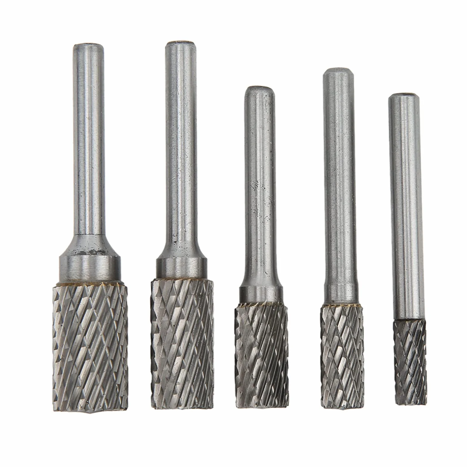 5 Sztuk Pilników Obrotowych do Metalu, Zestaw Trzpieni 6 Mm z Podwójnym Nacięciem z Węglików Spiekanych, Zestaw Aluminiowych Trzpieni Obrotowych do Obróbki Metali Rzeźba w