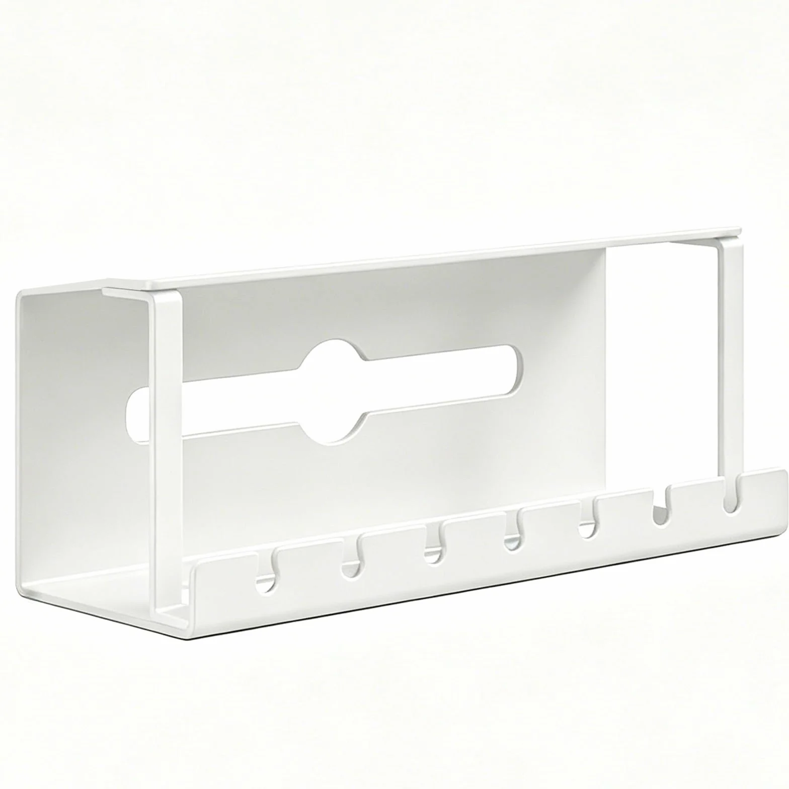 Podbiurkowa Szyna Kablowa Organizer na Przewody Szer. 10cm, Wys. 11,5cm do Biurka, Idealny do Domowego Biura i Wnętrz(White,50cm/19.7in)