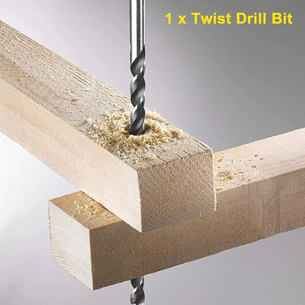 6 mm HSS Extra Long 200mm wiertło kręte z prostym trzonkiem do stali drewna z tworzywa sztucznego ze stopu aluminium