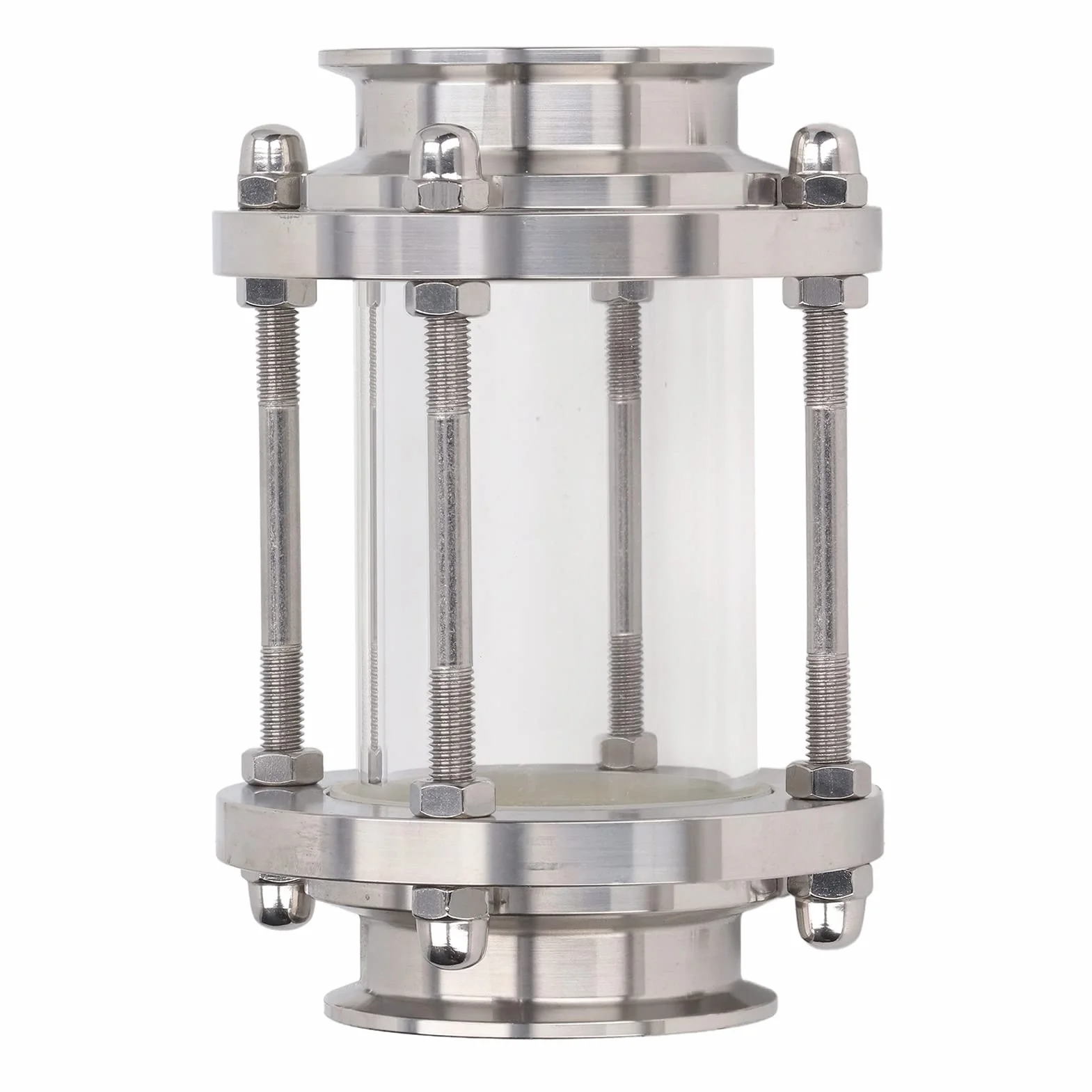 Wziernik Liniowy Zacisk Zastępczy Wziernik Zacisk Sanitarny Port Widokowy Stal Nierdzewna 304 Prosta Pionowa lub Pozioma PN6 80C do Wody Olej (57 mm / 2,24 cala)
