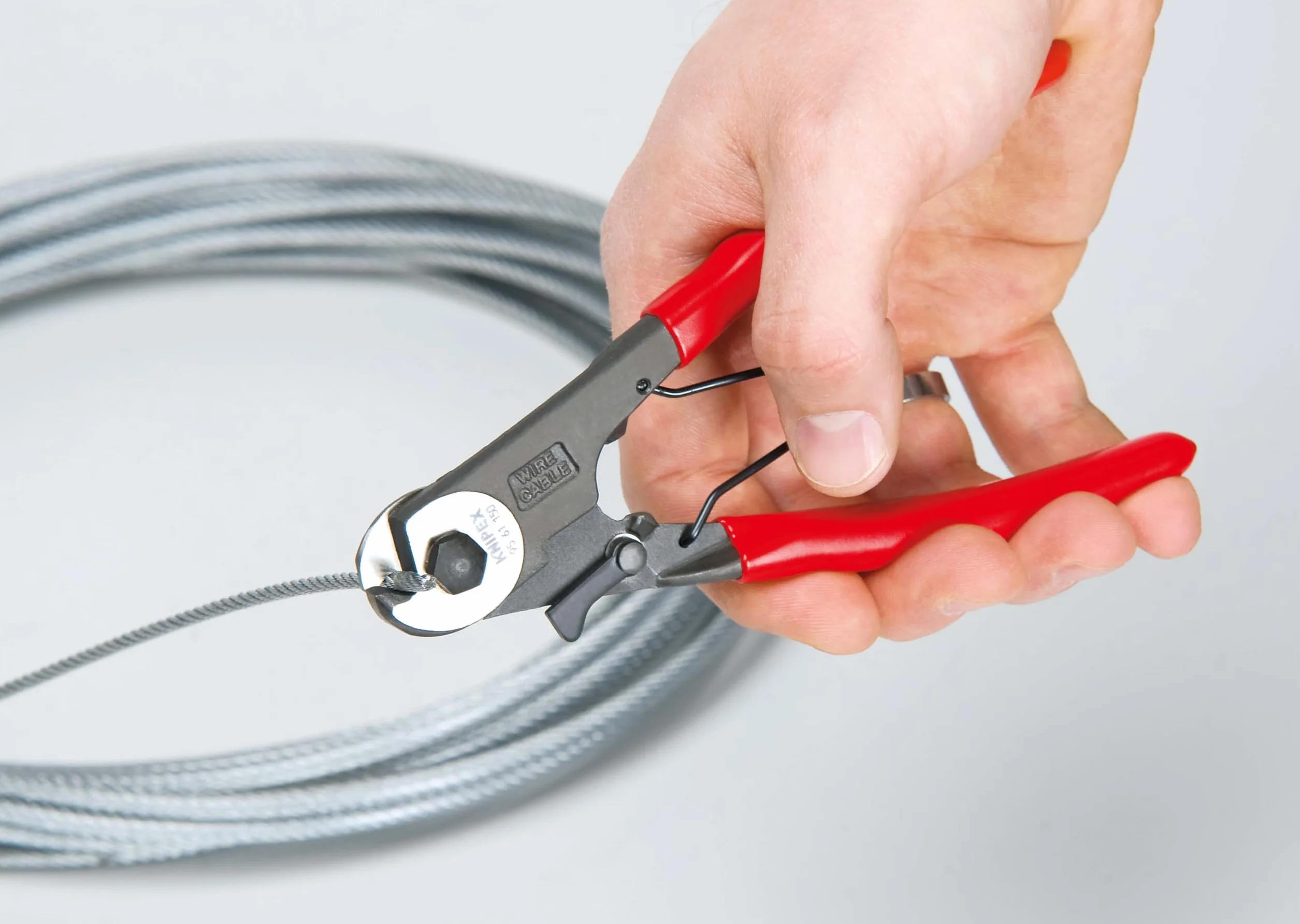 KNIPEX Nożyce do cięgien giętkich z tworzywa sztucznego, powlekane 150 mm, 95 61 150