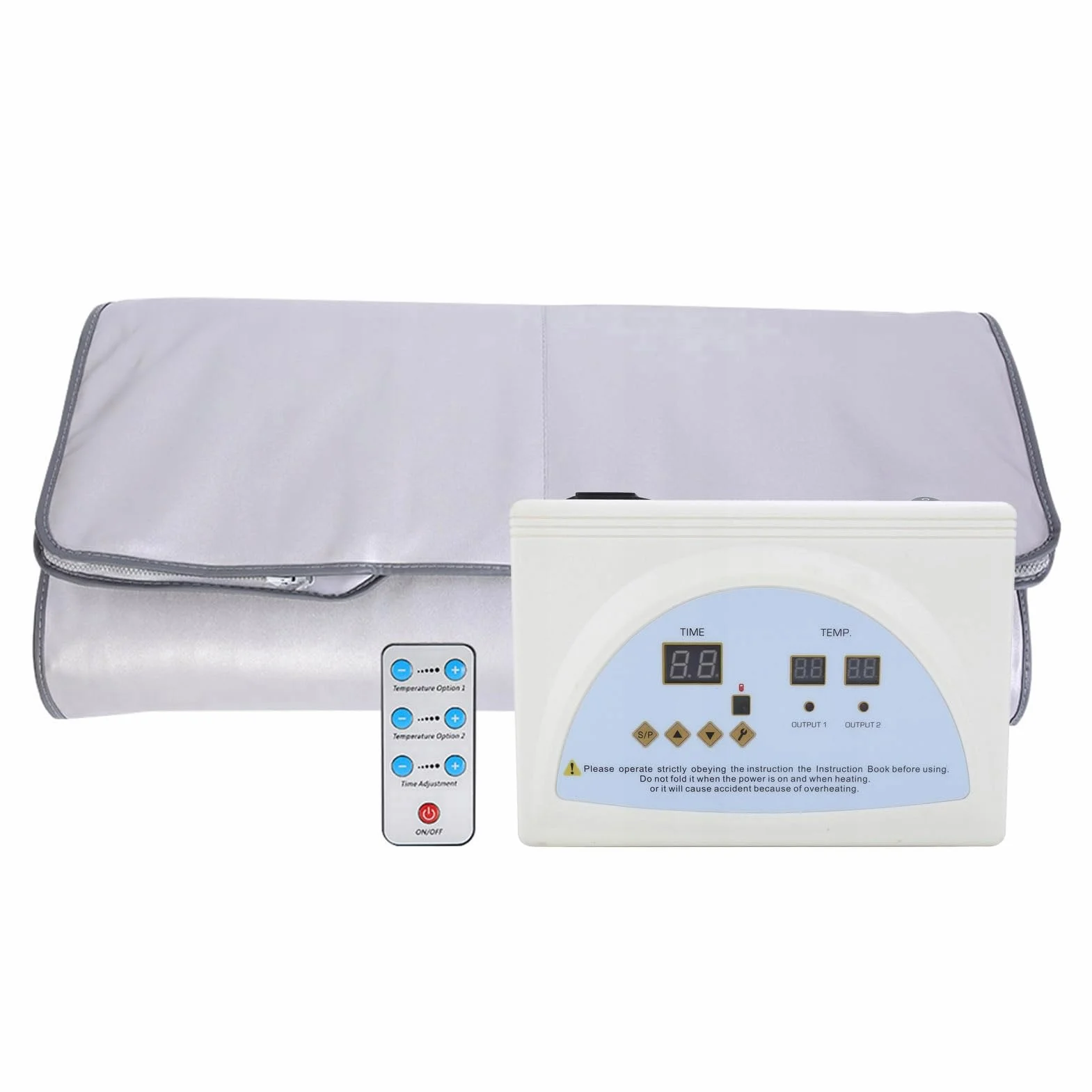 Profesjonalny Koc Modelujący Sylwetkę - Infrared KO-50 Sauna Koc, 650 W, Redukcja Cellulitu i Spalanie Tłuszczu, Regulacja Temperatury z Pilotem, Detoksykacja i Regeneracja, Wspomaga Odchudzanie