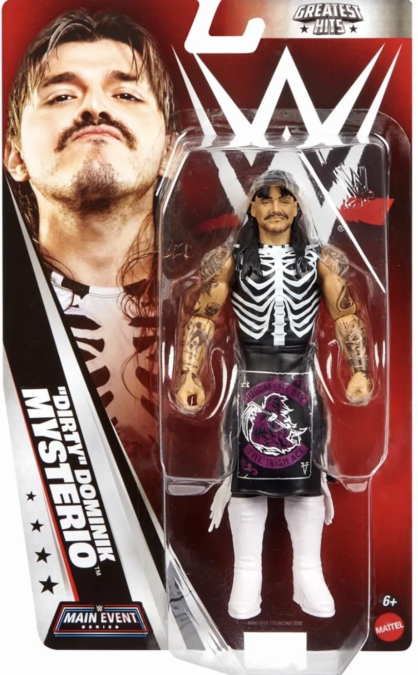 WWE "Dirty Dominik Mysterio Mattel Main Event Greatest Hits Series 2 Wrestling Figurka Toy Wrestler