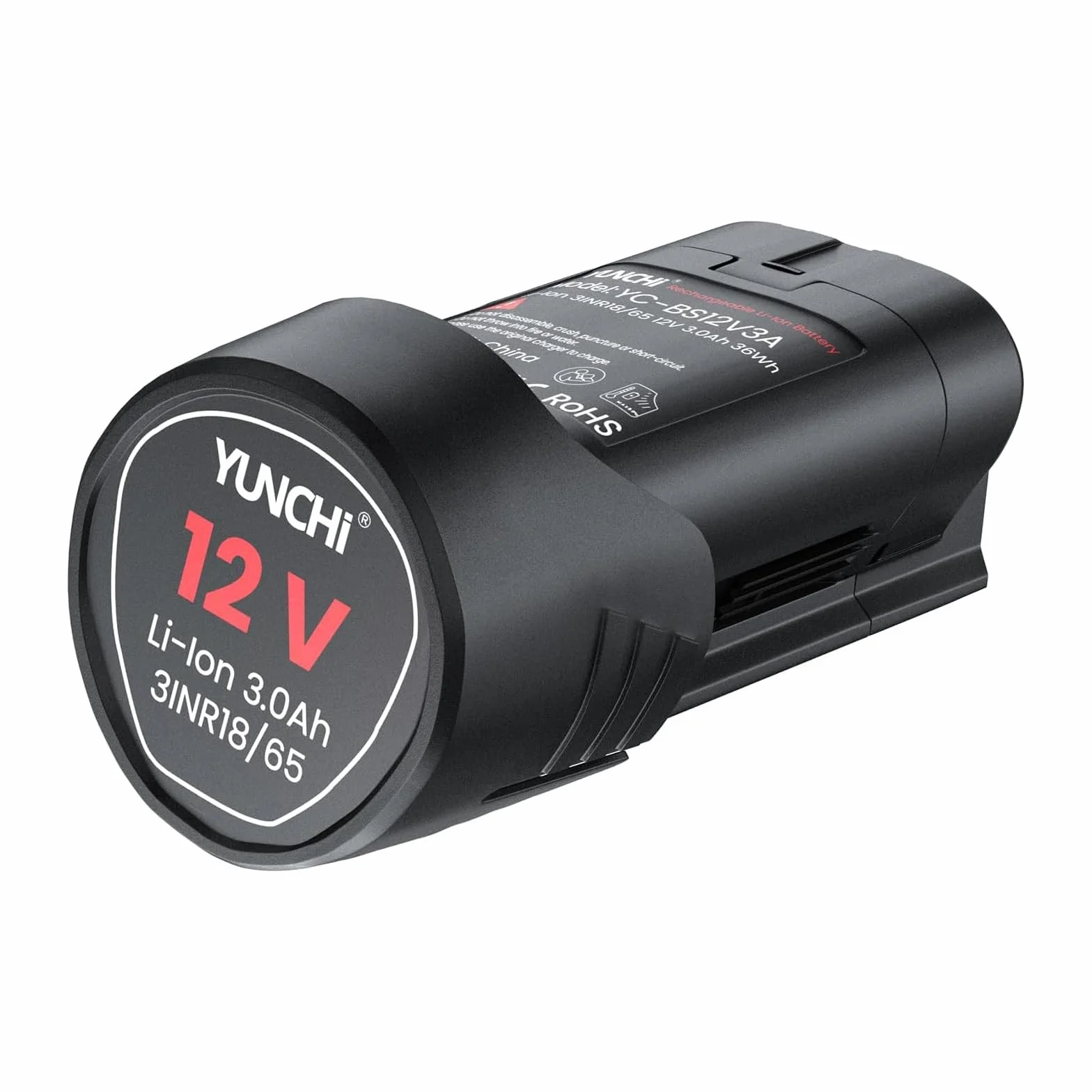 YUNCHI Akumulator zastępczy 3,0 Ah do Bosch 12 V, 2 sztuki