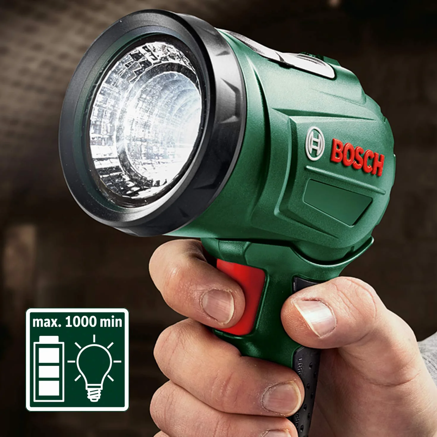 Bosch Home And Garden 06039A1100 Lampa, Czarny/Zielony, ‎19,7 x 12,8 x 8,3 cm; 9,07 g
