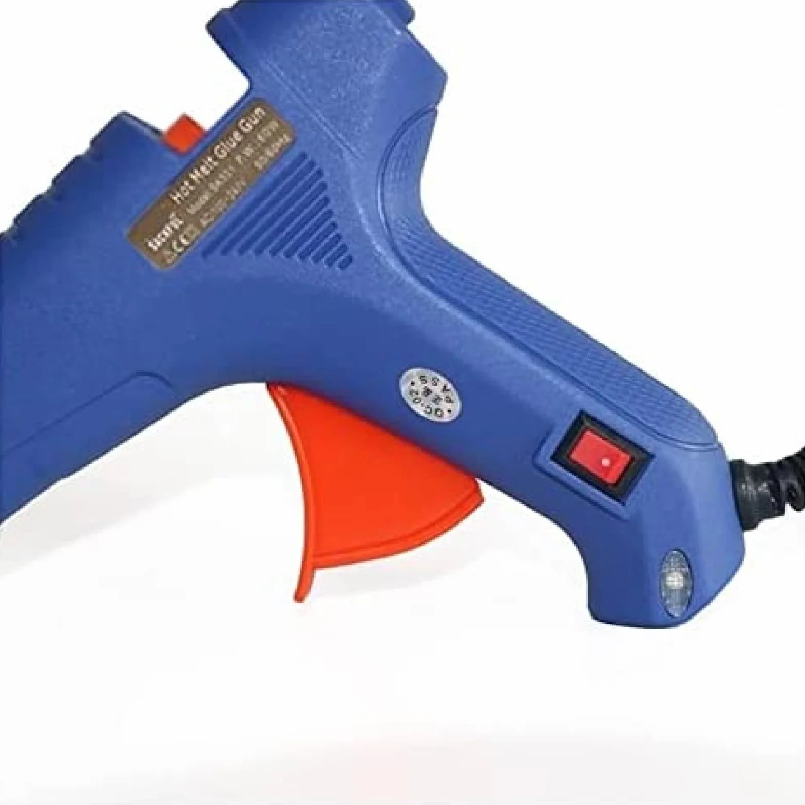 Bezprzewodowy pistolet do klejenia na gorąco 40 W/60 W z dyszą z czystej miedzi i włącznikiem/wyłącznikiem, zawiera patyczki do kleju 11 mm - idealny do majsterkowania i napraw