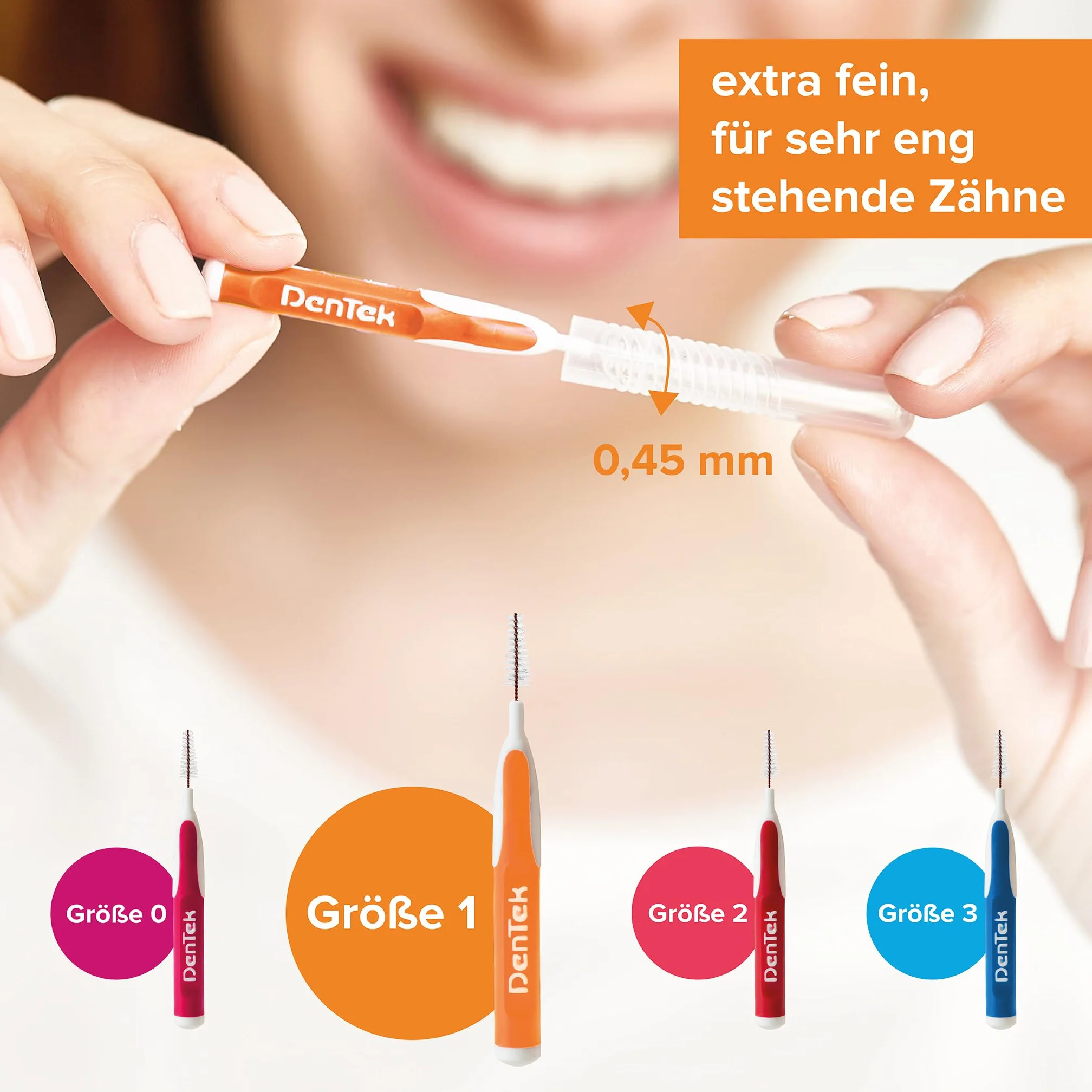 Dentek 18529 Szczoteczki do Czyszczenia Przestrzeni Międzyzębowych, 12 Sztuk