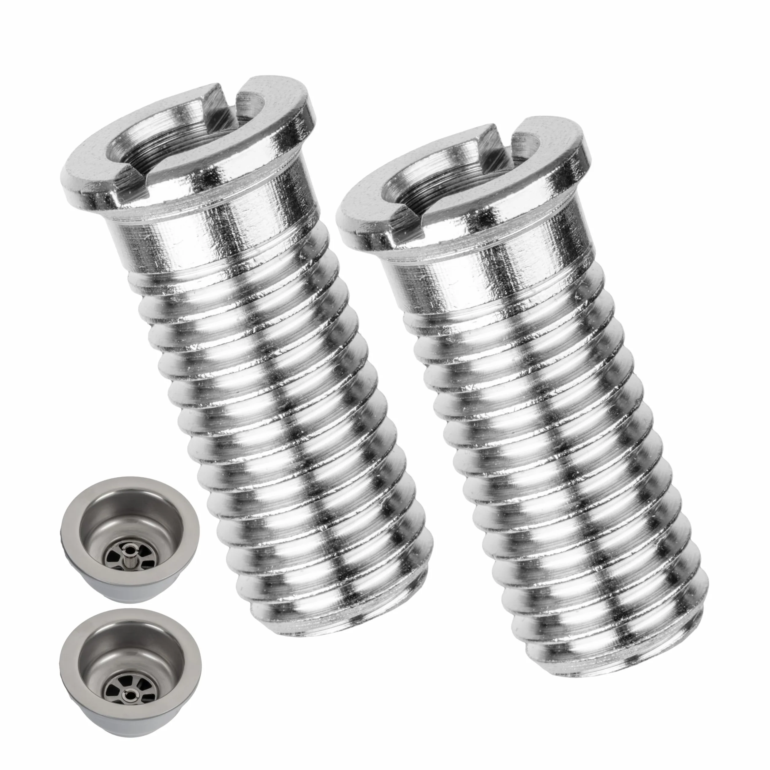 Śruba drążona do zaworu sitowego, M12 x 1,5 x 30 mm, 2 sztuki, kompatybilna z zestawem odpływowym Blanco InFino 3,5 cala, z mosiądzu, gwint standardowy, śruba do zlewu w Fino, śruba zapasowa
