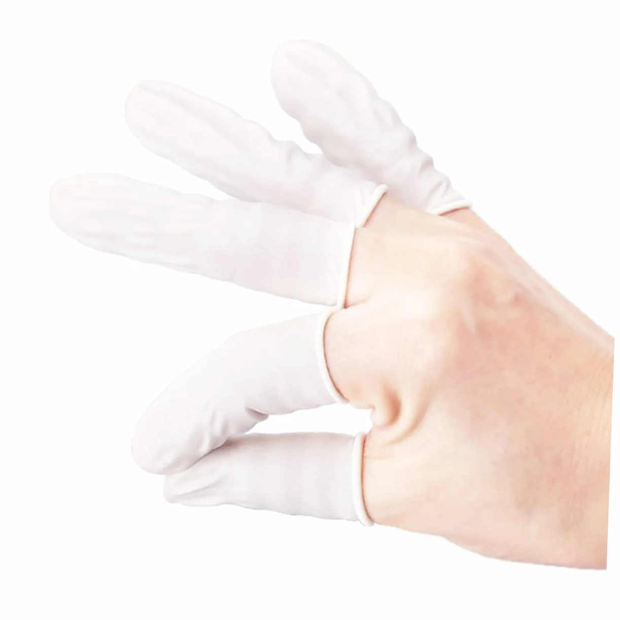 KOMBIUDA 830 Sztuk Anti Static Jednorazowe Zdobienia Paznokci Paluszki Lateksowe Palce Pokrywa Ochronna Małe Rękawiczki Protector Narzędzie Do Manicure DIY (500g)