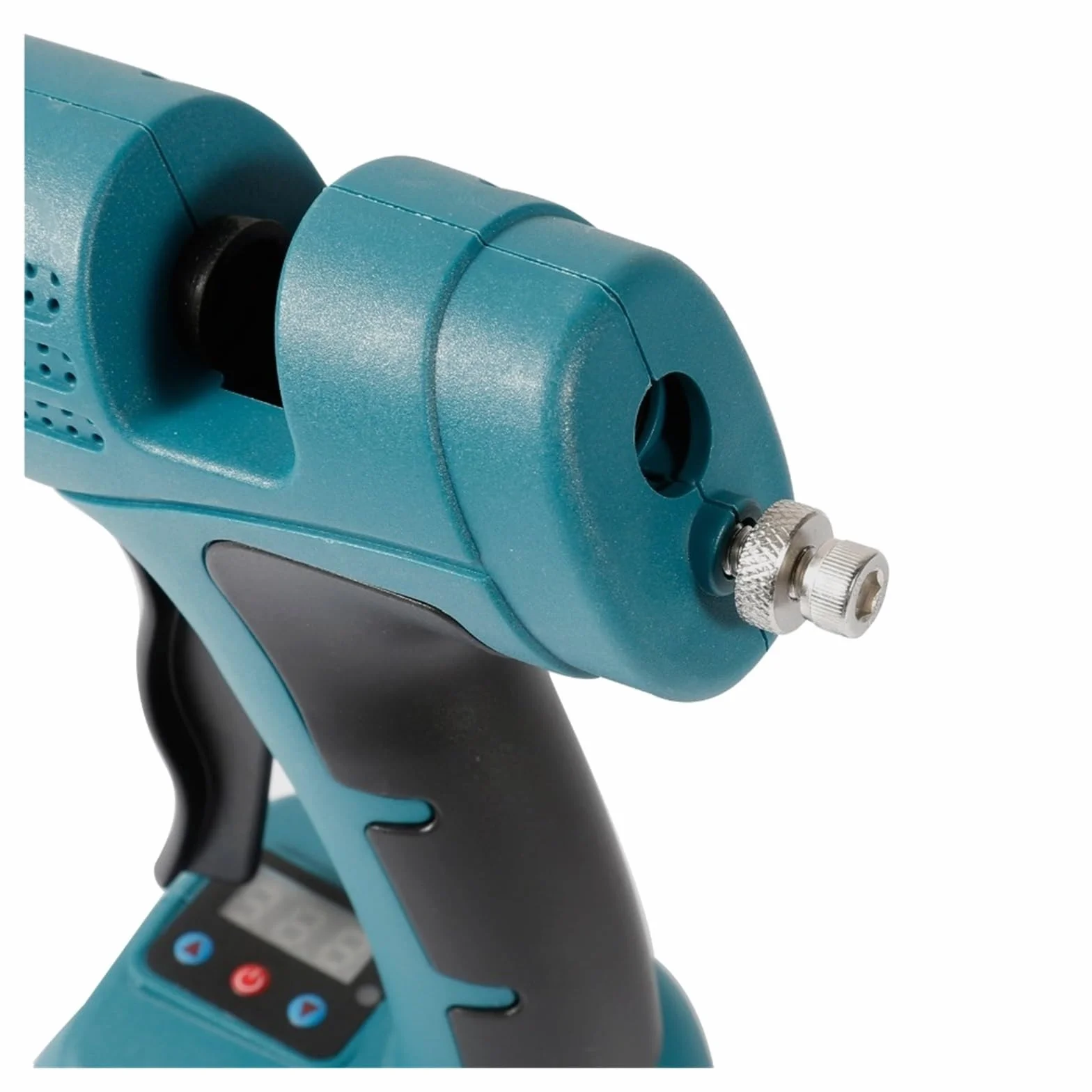 Pistolet Do Kleju Na GorąCo 100W Elektryczny Pistolet Do Klejenia Na Gorąco Bezprzewodowy Do Baterii 21V DIY Spawanie Gorąca Wiatrówka Cyfrowy Wyświetlacz 11mm Kleje W Sztyfcie(Red Glue Gun Only)