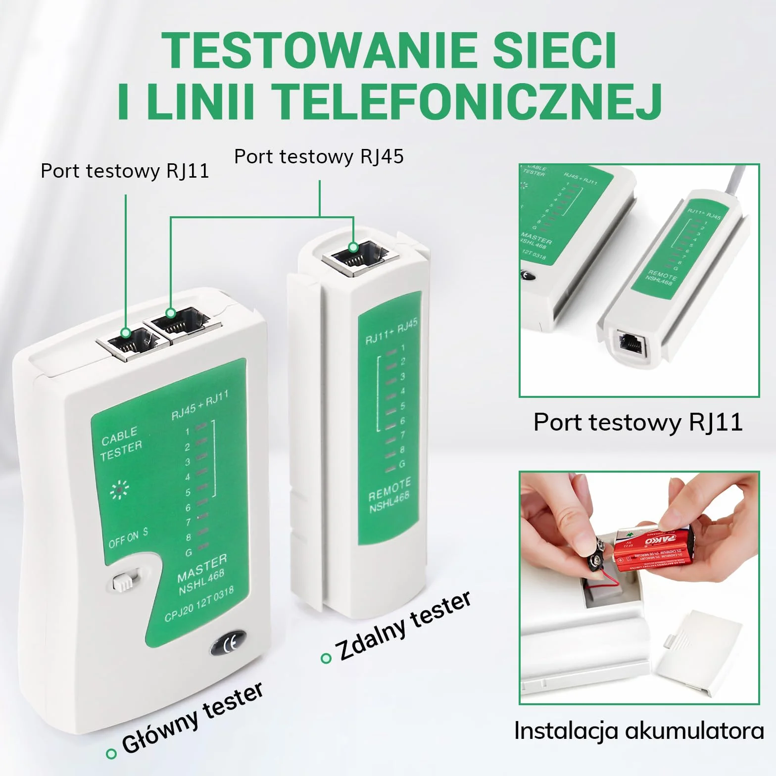 SGILE Zestaw Narzędzi do Zaciskania RJ45 Cat5 Cat6 Cat7