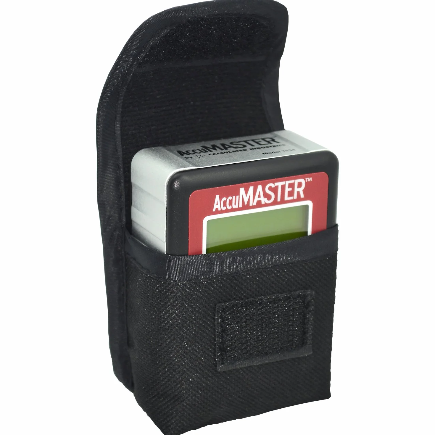 Calculated Industries 7434 AccuMASTER 2" 1 magnetyczny cyfrowy miernik poziomu i kąta, skośny, najnowsza technologia MEM, certyfikowana odporność na kurz i wodę IP54, czerwona cegła, bordowy