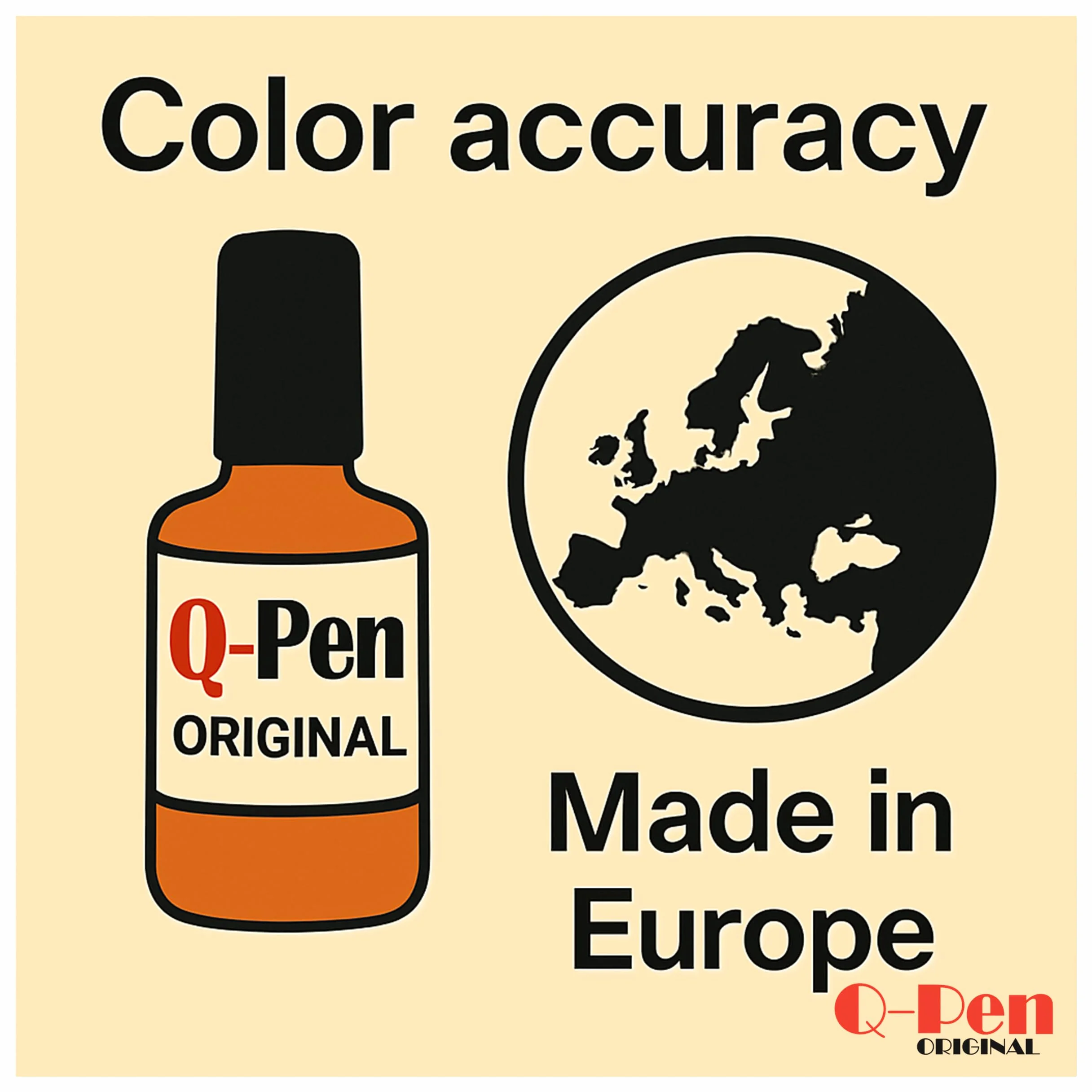 Pisak do lakieru TouchUp Paint do Ikea BODBYN biały/biały - Q-Pen Original