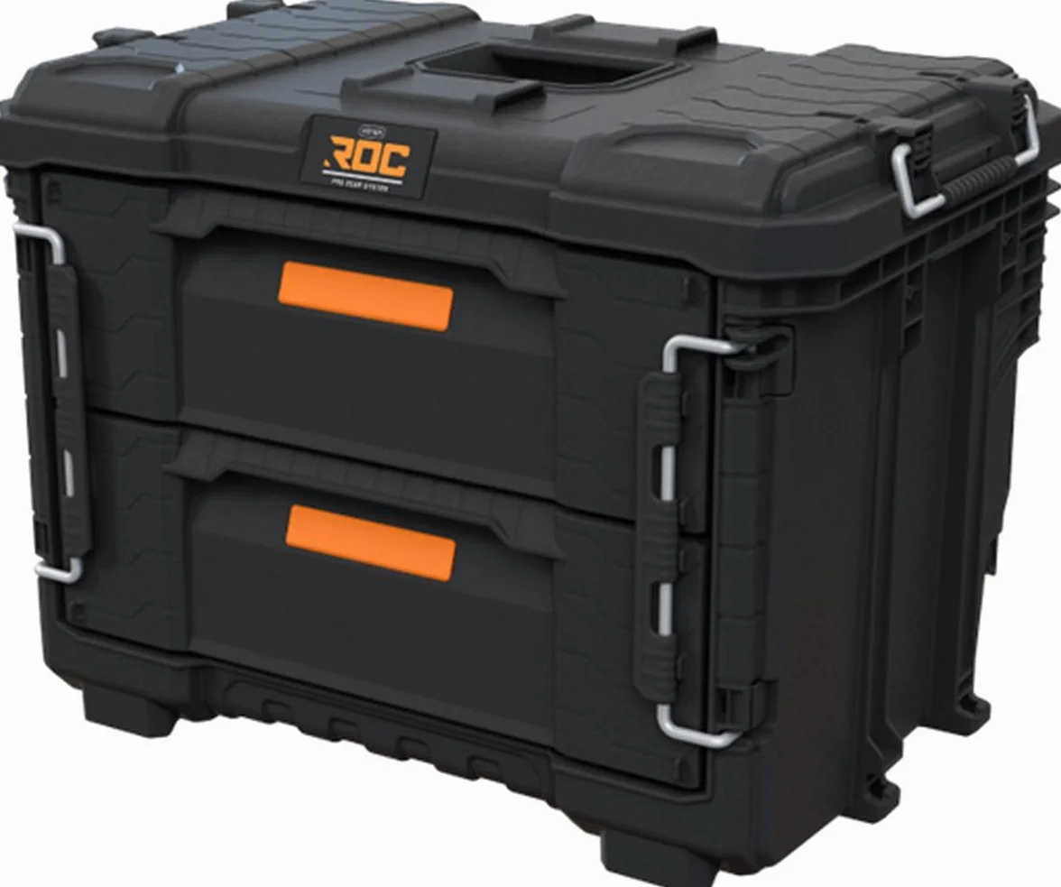 Keter Pro Gear XL walizka narzędziowa - 2 szuflady - 56,6 x 38,5 x 41,1 cm - czarna