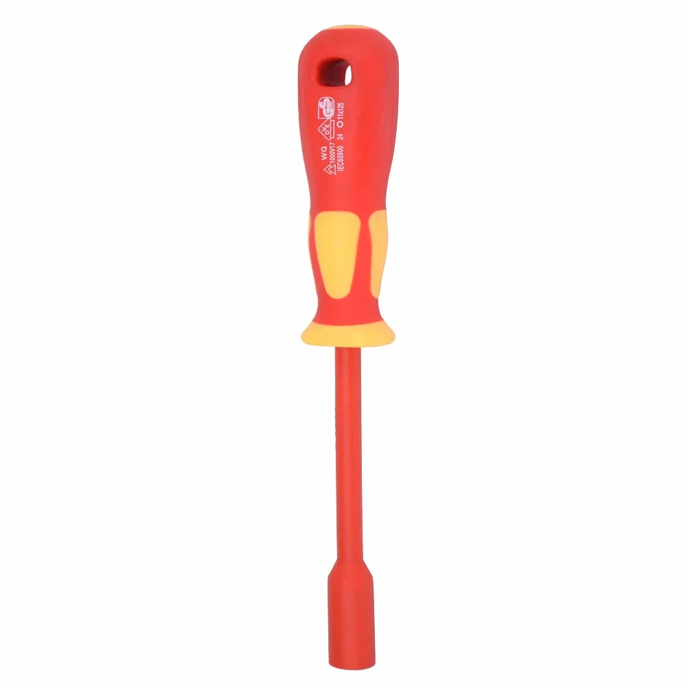Zestaw 5 izolowanych wkrętaków elektrycznych 1000 V 4 mm-13 mm śrubokręt sześciokątny 8 mm x 125 mm