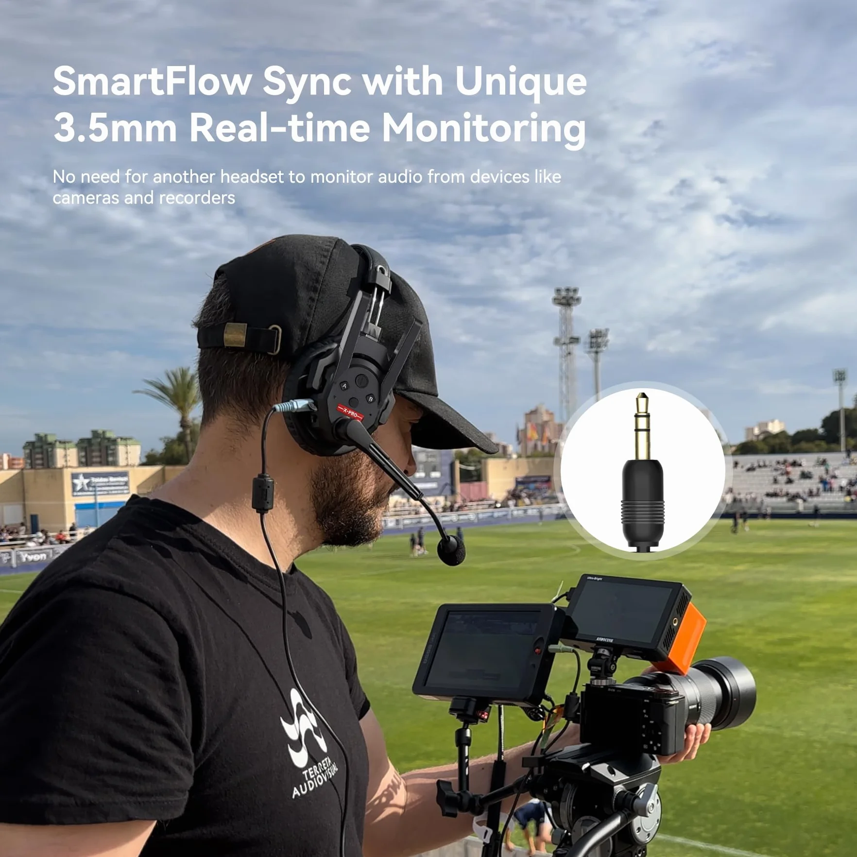 SYNCO XTalk XPro bezprzewodowy interkomowy zestaw słuchawkowy 2,4 GHz, pełny dupleks, losowy, główny design, 500 m, bateria 24 h (XPro2, 2 szt.)