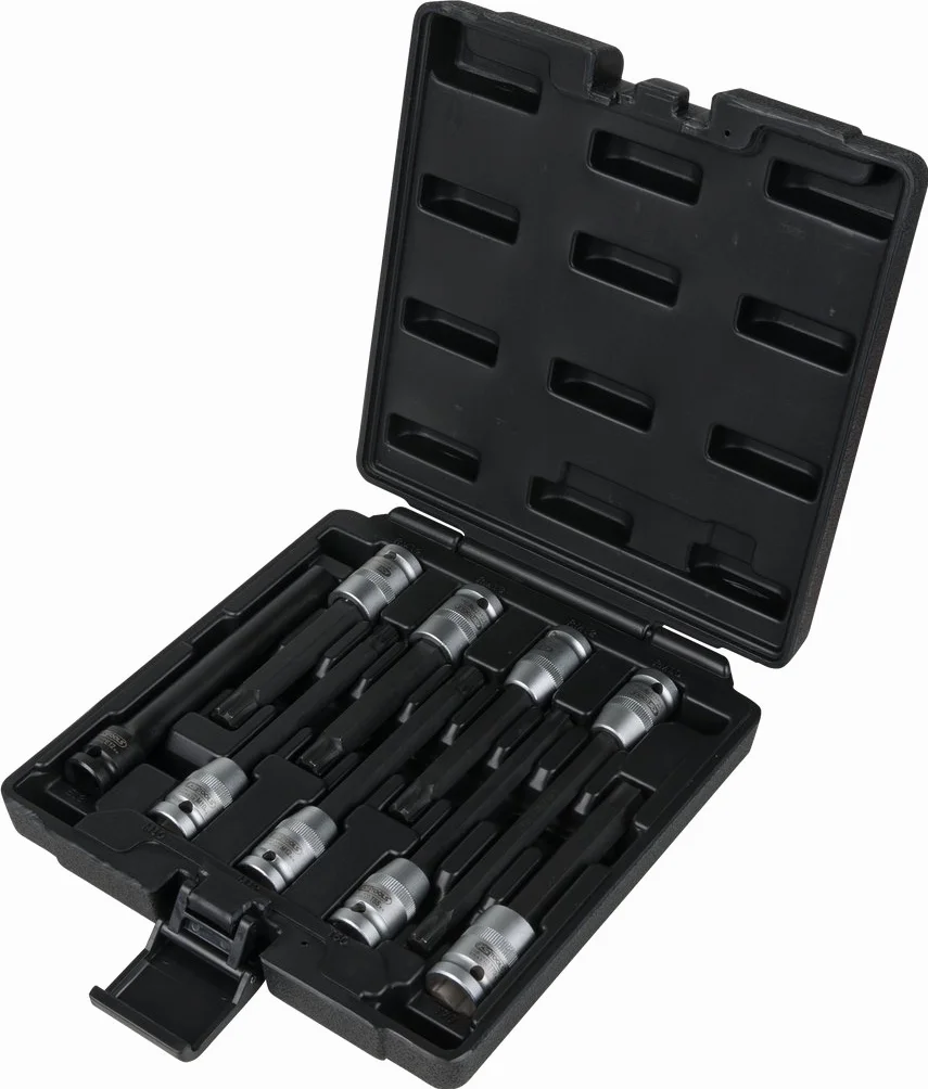 KS Tools 911.4535 Zestaw kluczy nasadowych do śrub głowicy cylindra 9-szt, 1/2"