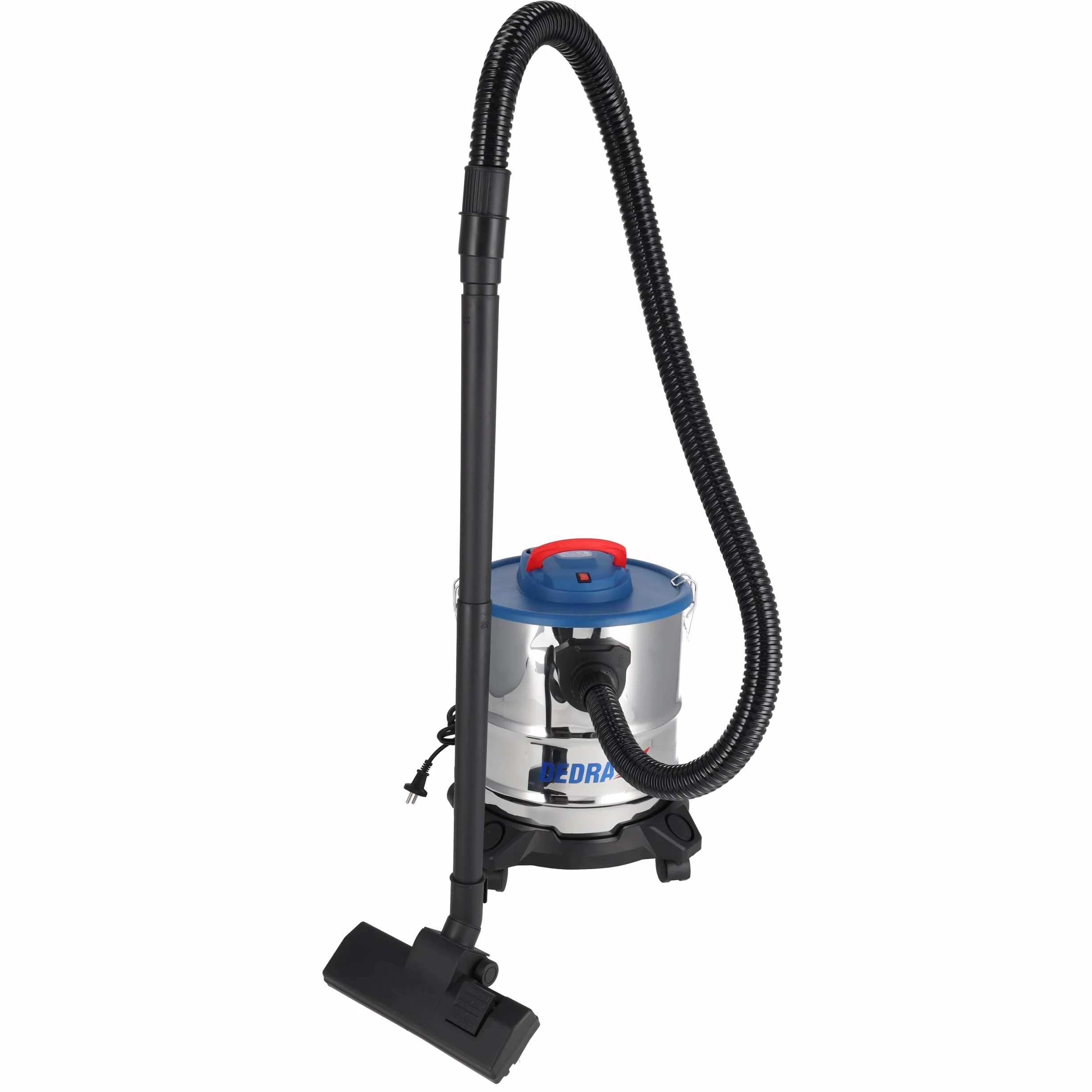 Odkurzacz do gruzu, popiołu, gipsu 1200W 20l, DEDRA DED6594 wszechstronne urządzenie do prac budowlanych, poremontowych czy porządkowych w warsztatach i domach. Zbiornik 20l, moc ssąca 19 [kPa]