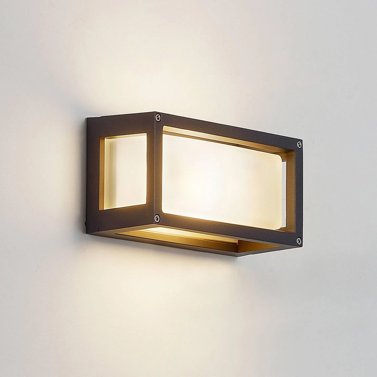 Lucande 'Aurelien', stylnowoczesny, kolor czarny, aluminium, IP54, ¿arówka E27