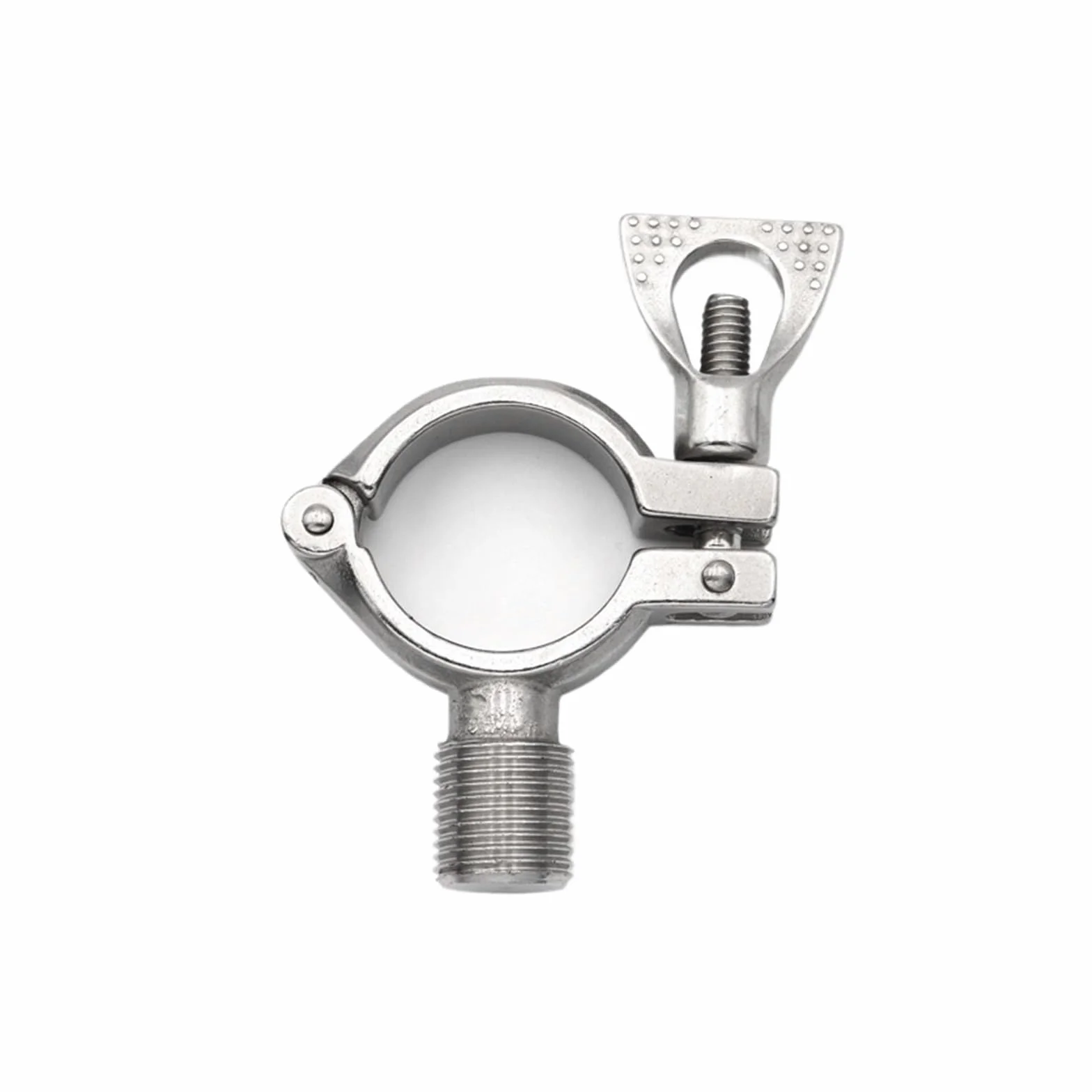 LIUCH Uchwyt do rur zaciski zaciskowe wspornik rurowy wieszak wspornik ze stali nierdzewnej 304 1/2 "męski gwint żeński OD19 25 38 51 63 76 102mm(Male,Pipe OD 127mm)