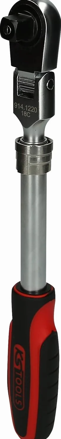 KS Tools 914.1220 CHROMEplusTeleskopowe pokretlo przelaczalne 72 zab, 1/2"