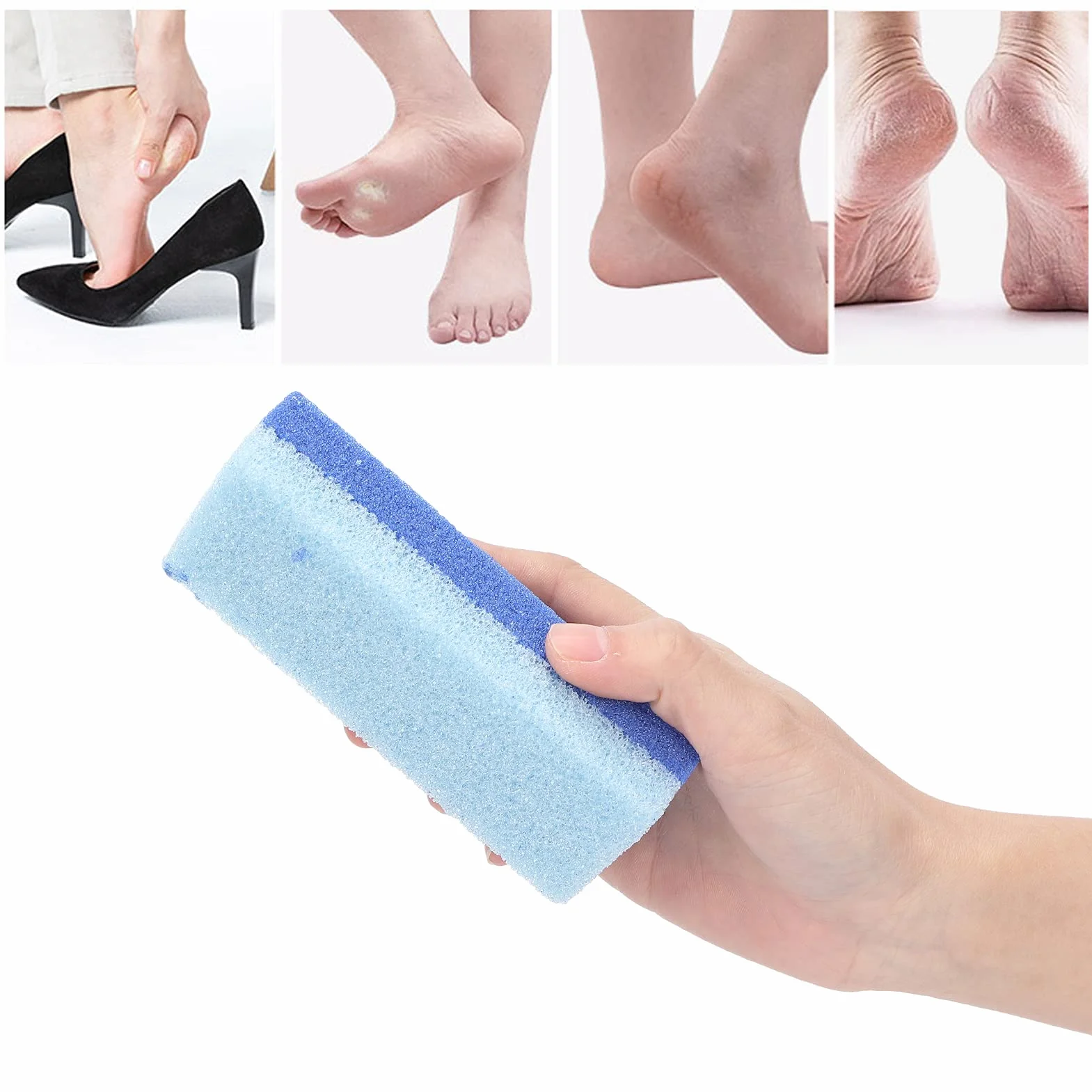 Złuszczacz do Stóp Gąbka Pedicure Narzędzie do Usuwania Modzeli Pumeks Profesjonalny