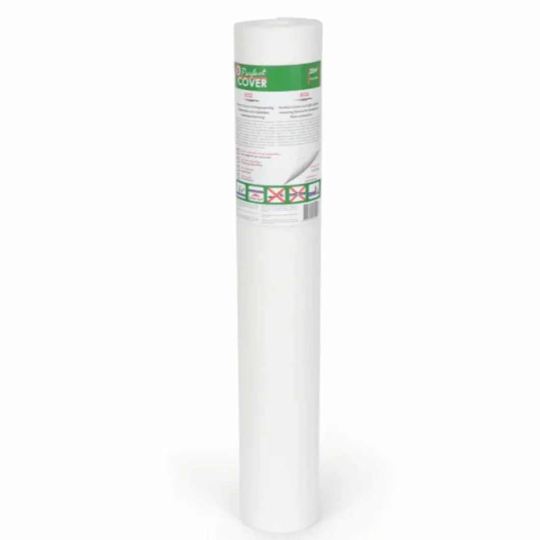 Perfect Cover® Eco Samoprzylepny tynk – włóknina malarska – powłoka z powłoką antypoślizgową – ochrona schodów – ochrona podłogi podczas prac DIY, na plac budowy i renowacji (0,65 x 25 m)