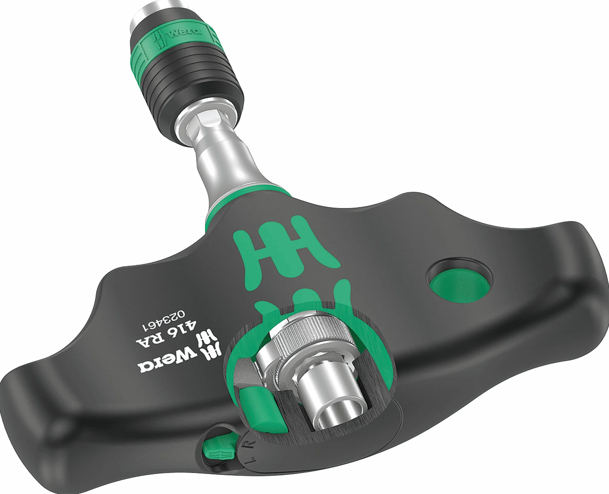 Wera 416Ra Wkrętak 1/4" 45 mm Czarny/Zielony