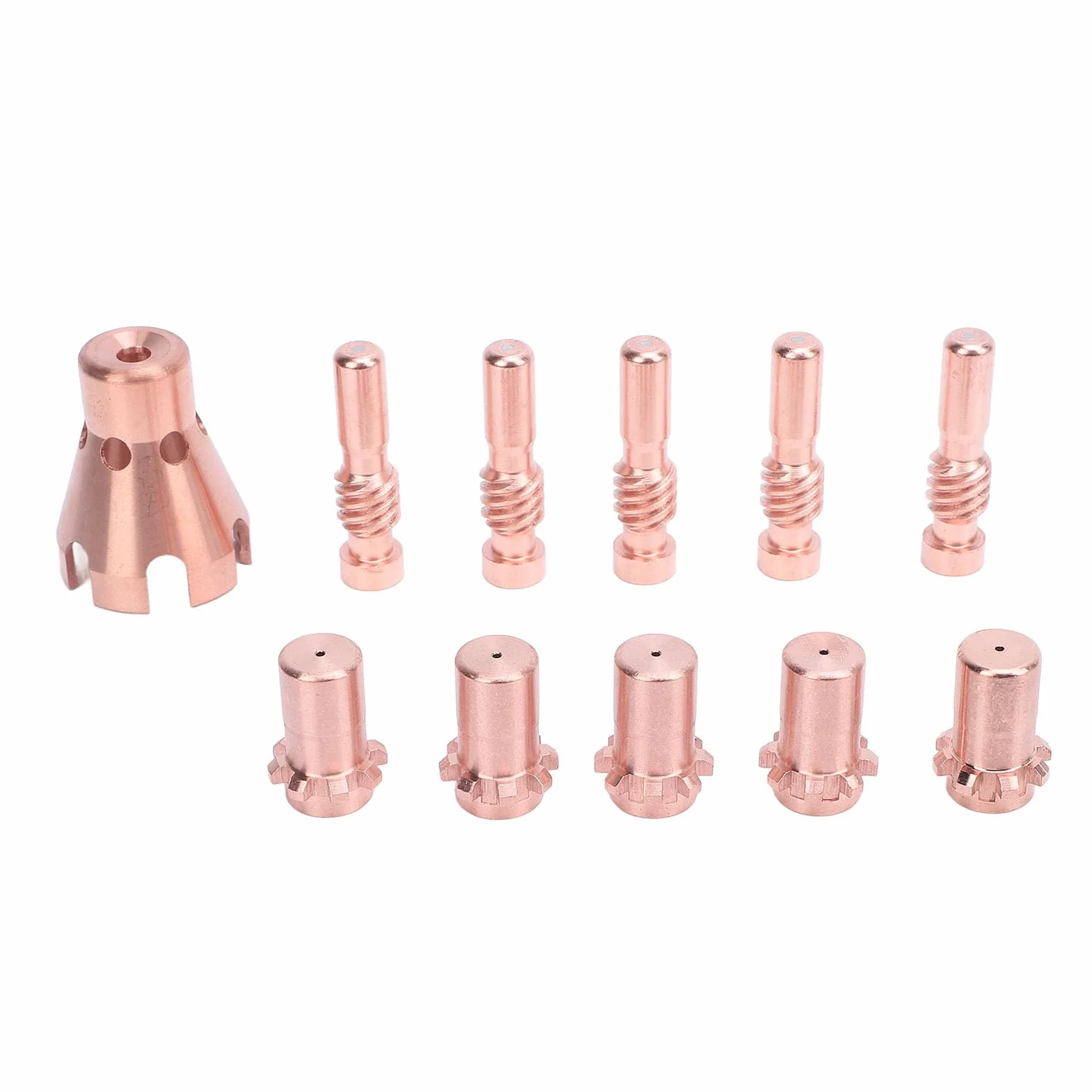 11 PCS Zestaw zestawu spawalniczego Zestaw akcesoriów plazmowych PCT80 Elektrody TIPS Okładki ochronne z skrzynką do przechowywania dla KP2062 3B1 KP2065 1