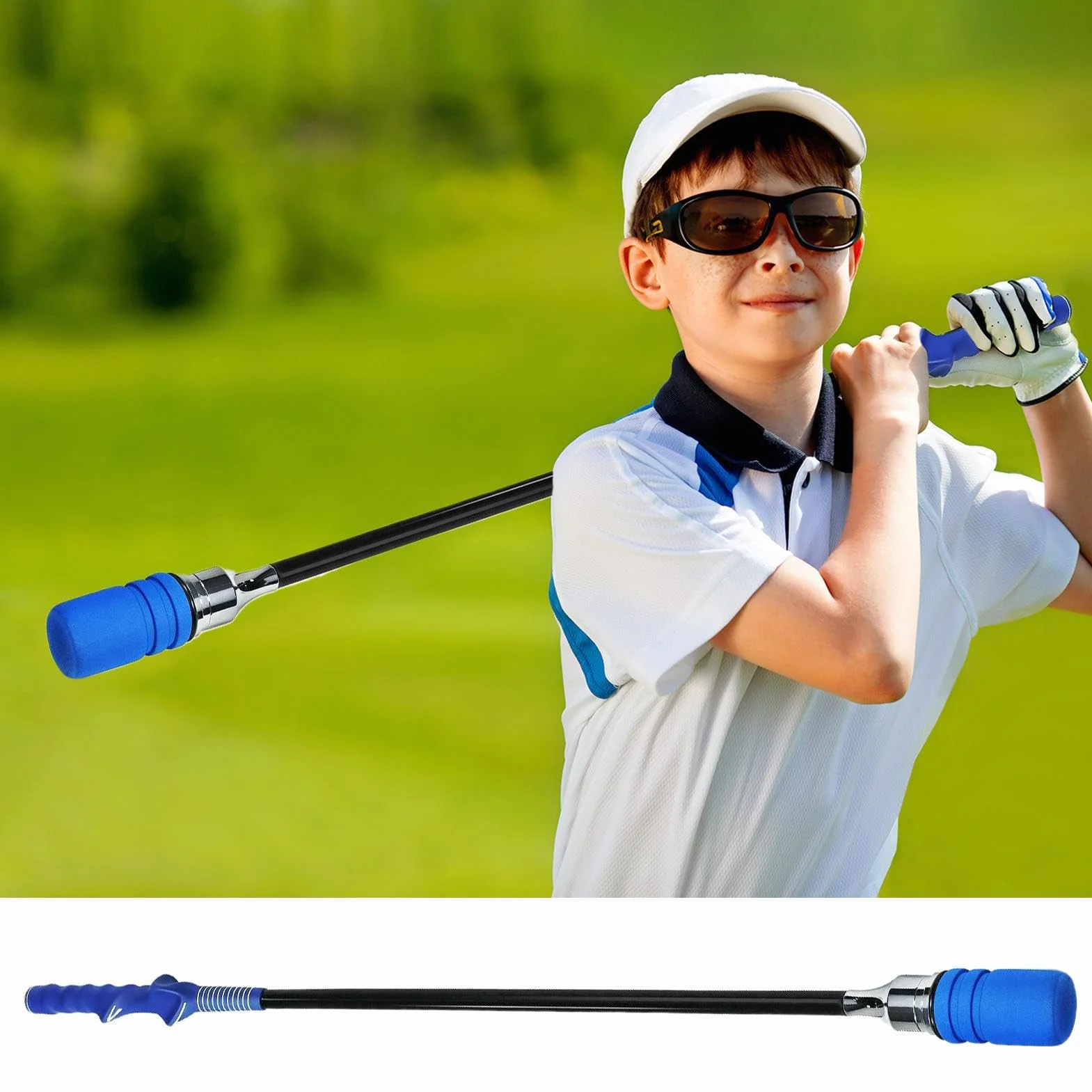Golf Swing Trainer, Portable Swing Corrector For Pasture Practice, Movement Training Aid, Fitness Indoor Outdoor Course Travel Backyard Camping And Home Use, Compact & Travel Friendly