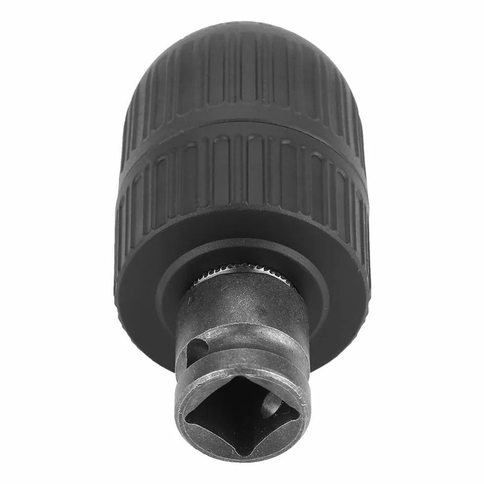 Adapter gwintu 1/2" z uchwytem wiertarskim bezkluczowym - zakres mocowania 2-13 mm, zestaw do konwersji klucza udarowego